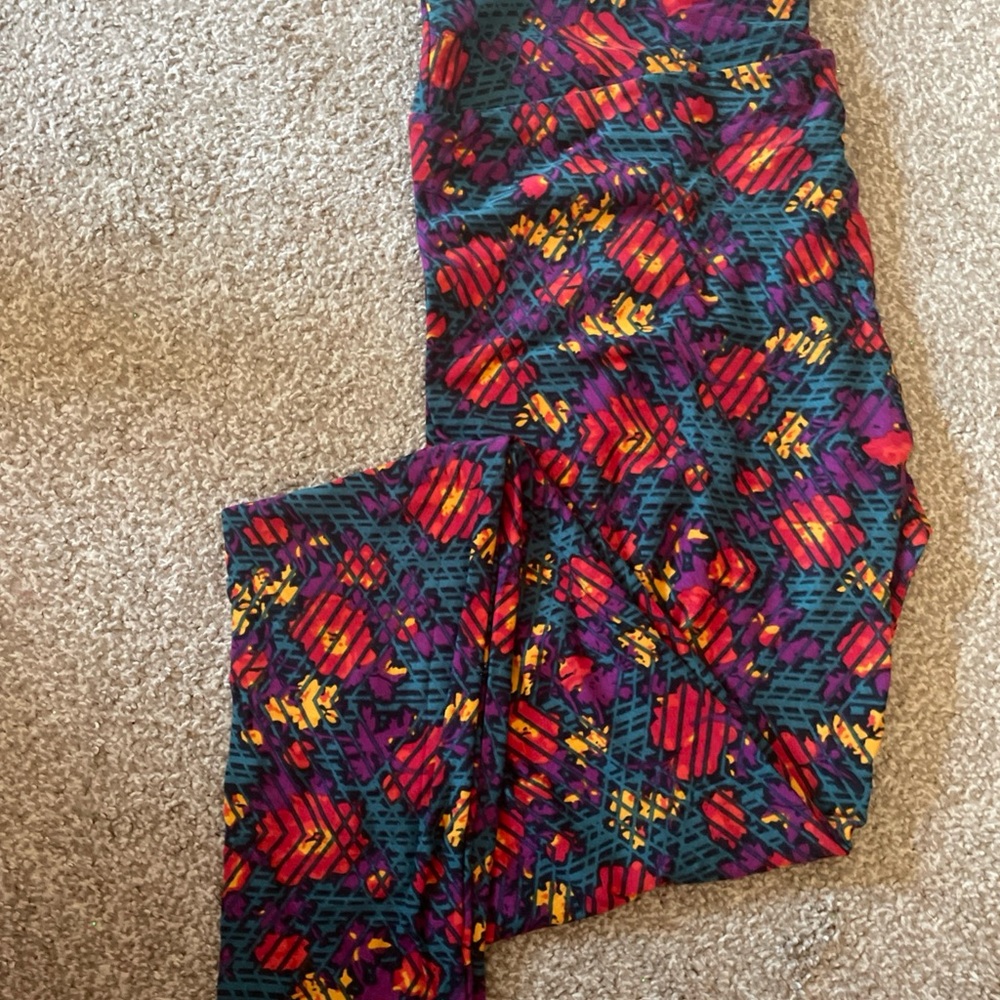 LuLaRoe Multicolor Patterned Leggings